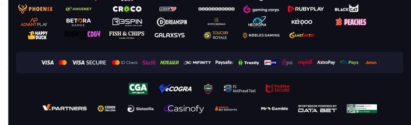 Ice Casino footer payment row with Visa, Mastercard, Skrill, Neteller, MiFinity, Paysafe, Trustly, Rapid, AstroPay, Payz and Jeton – the footer payment methods
