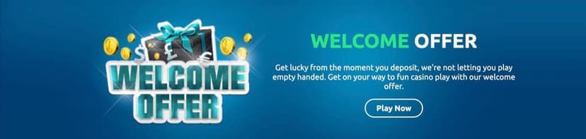 Turbonino welcome offer banner with generic deposit bonus messaging and Play Now call-to-action