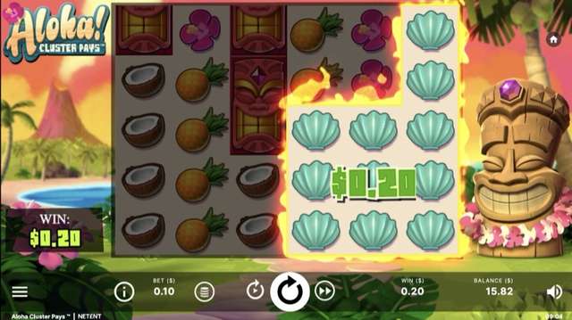 Aloha! Cluster Pays gameplay screenshot
