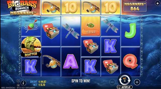 Big Bass Bonanza Megaways gameplay screenshot