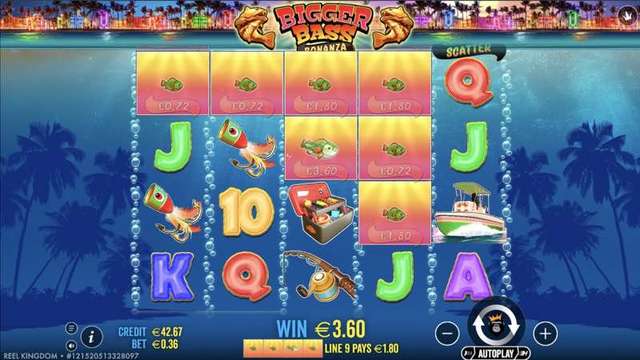 Bigger Bass Bonanza gameplay screenshot