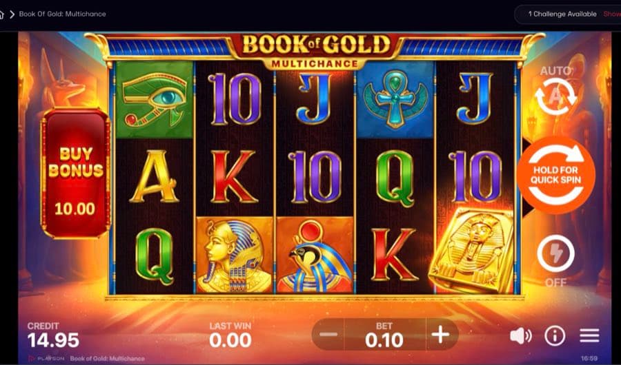 Book of Gold: Double Chance gameplay screenshot