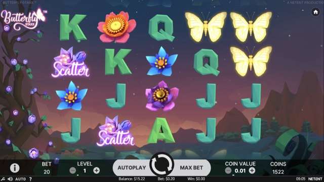 Butterfly Staxx gameplay screenshot