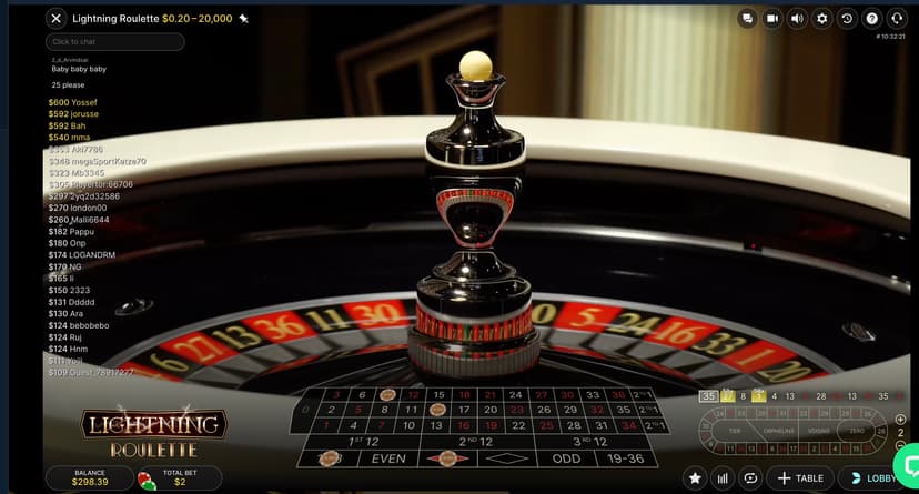Lightning Roulette wheel mid-spin with the community winners leaderboard showing the 411-player jackpot moment