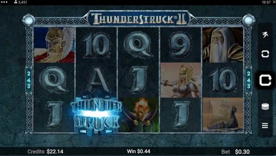 Thunderstruck II gameplay screenshot