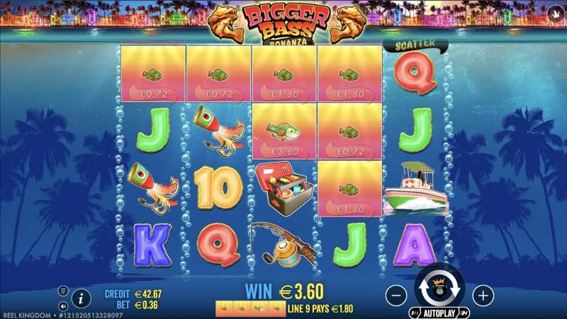 Bigger Bass Bonanza gameplay screenshot
