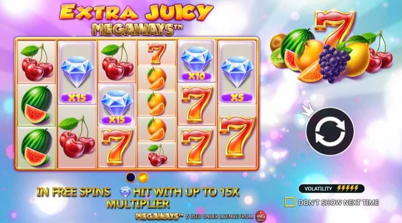Extra Juicy Megaways gameplay screenshot