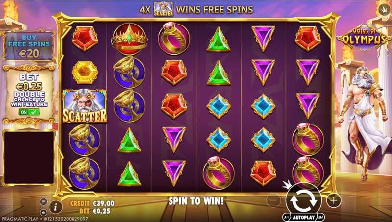 Gates of Olympus gameplay screenshot