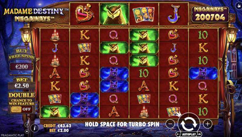 Madame Destiny Megaways gameplay screenshot