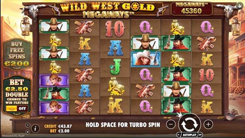 Wild West Gold Megaways gameplay screenshot