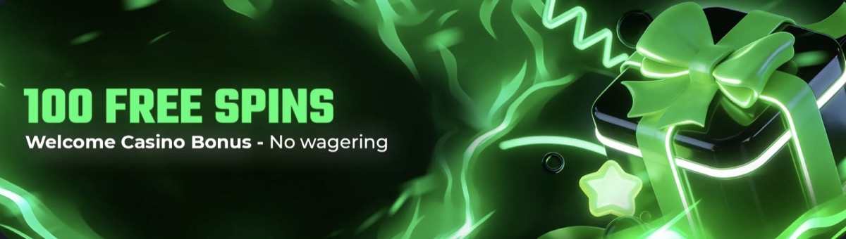 Jackbit bonus page showing the 100 free spins offer and promo code WELCOME