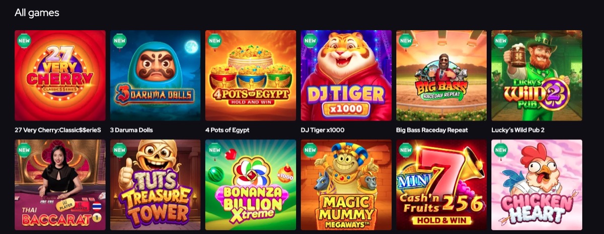 Katsubet game library with provider filters