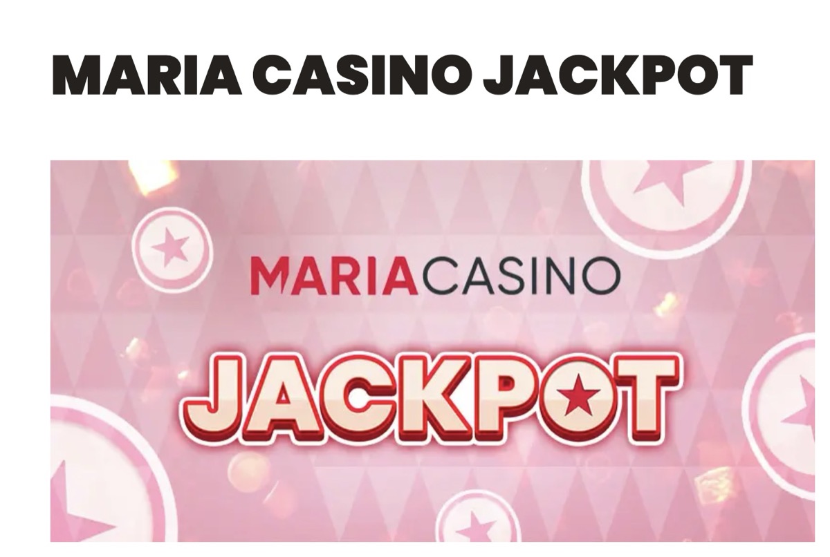 Maria Casino Jackpot promotional banner